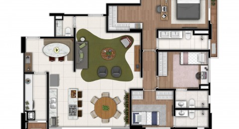 Vox Home - Apartamento de 3 quartos 130m no Setor Bueno em Goinia