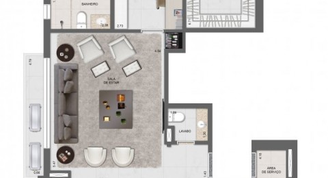 Land226 Universitrio - Apartamento de 2 quartos 62m no Setor Leste Universitrio em Goinia