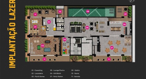 Citizen Home - Apartamento de 1 quartos 46m no Setor Bueno em Goinia